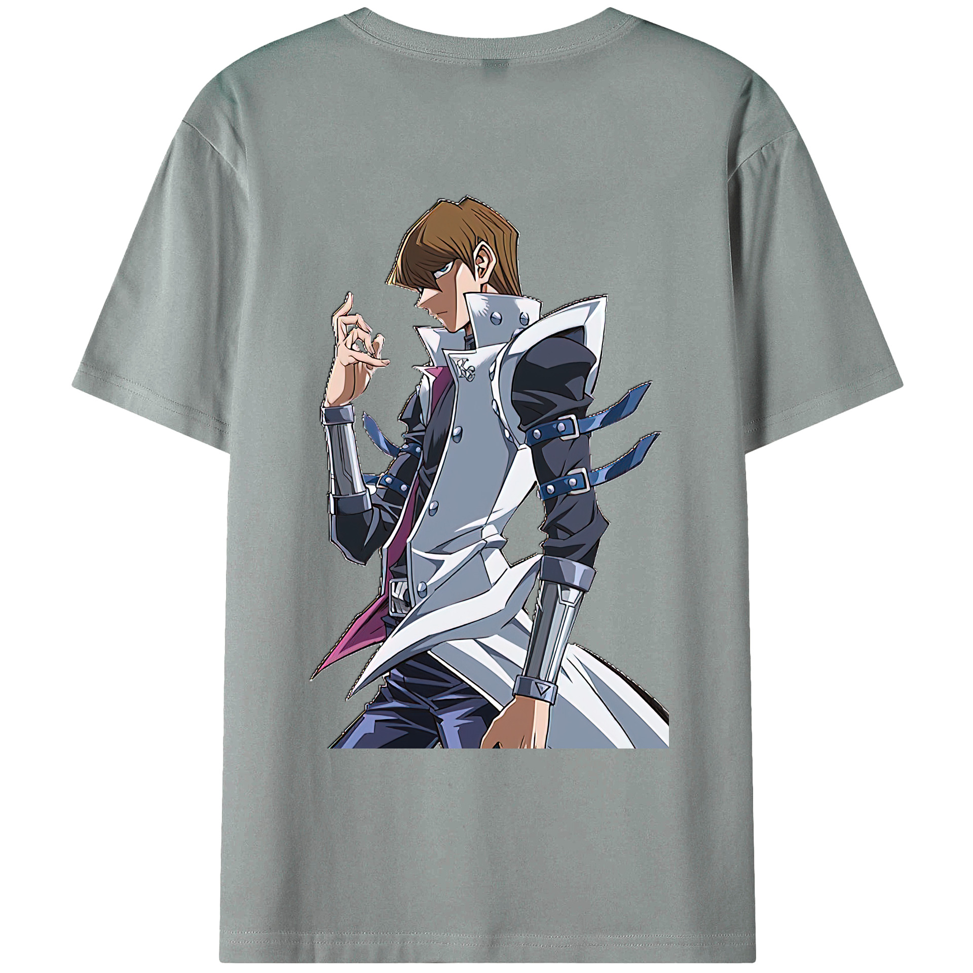 （画像用） 遊☆戯☆王 Yu-Gi-Oh! 綿100％ メンズ半袖Tシャツ（バックプリント） 通気性